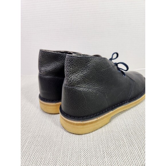 Clarks Originals 7.5 M Desert Boots Navy Blue Leather Chukka Crepe Soles 12780 main image 5